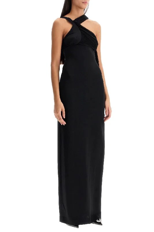 Christopher Esber Long One-Shoulder Front Pocket Maxi