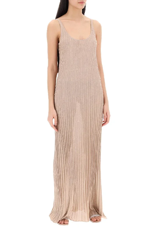 Max Mara Maxi Knit Lurex Dress In Rit Boho Maxi Skirt