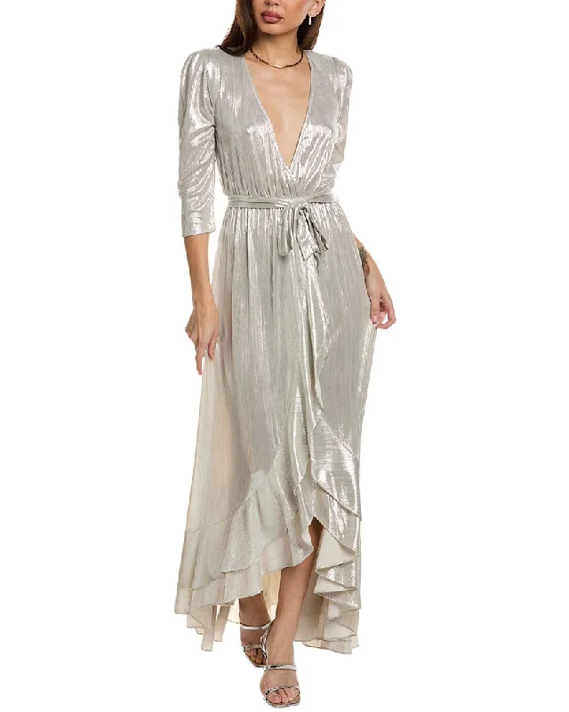 Retrofête Flora Maxi Wrap Dress Chic Maxi Dress