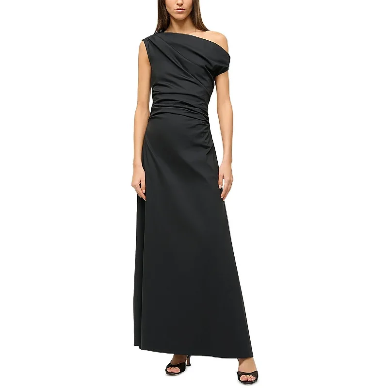 Womens Full Length One Shoulder Maxi Dress Comfortable Maxi Skirt