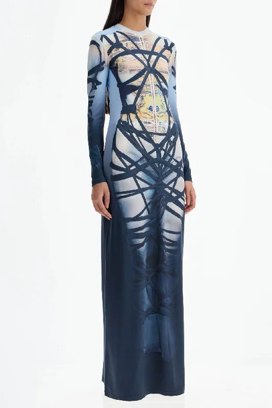 Y Project Long Bondage Print Dress Maxi Skirt Chic